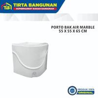Gambar PORTO BAK AIR MARBLE 55 X 55 X 65 CM / BAK AIR SUDUT KAMAR MANDI dari Tirta Bangunan Kota Depok 1 Tokopedia