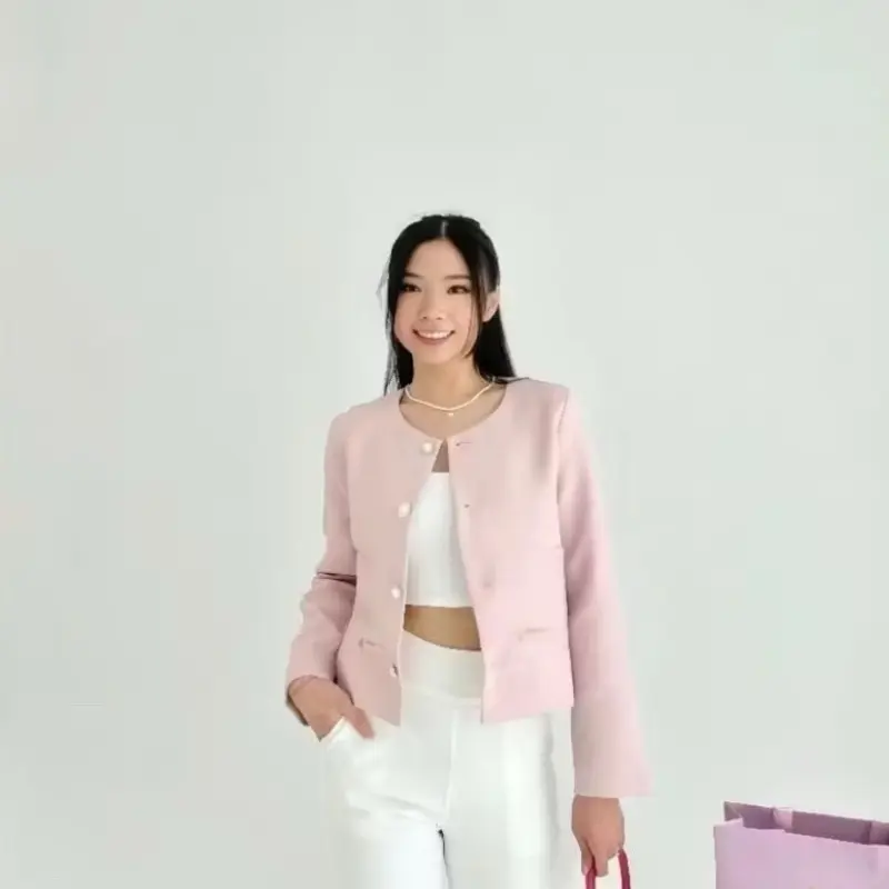 Fuji blazer outer wanita lengan panjang 5
