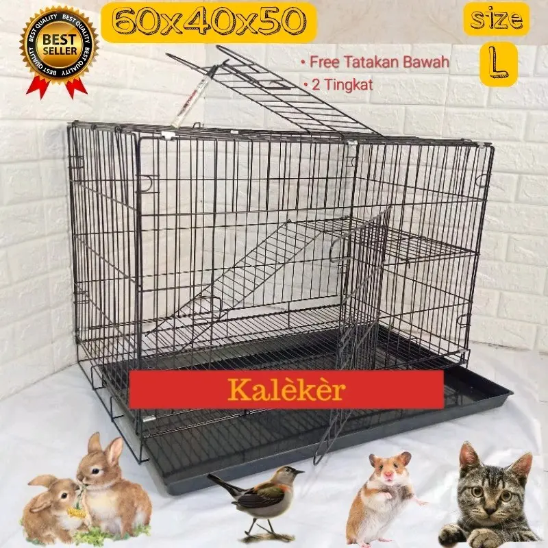 KANDANG KUCING MURAH SIZE L 60×40×50