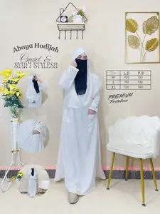 one set terbaru Abaya hodijah anti UV bahan premium set khimar abaya lebaran Abaya Turkey terbaru 2025