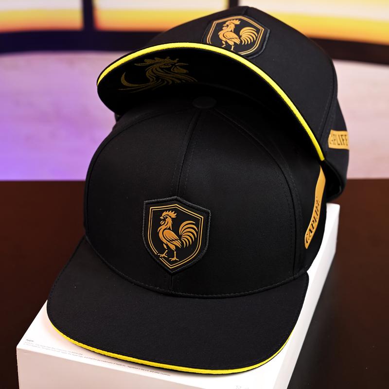  Mũ Snapback logo gà Vàng in nổi chất kaki logo in táp da - CapLife 