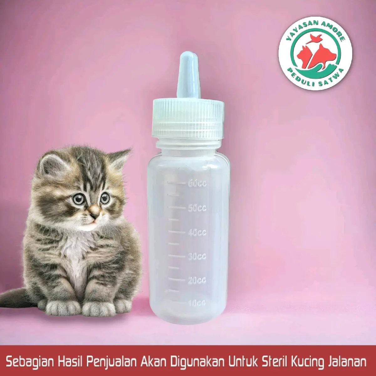 Botol Susu Kucing New Born / Dot Bayi Kucing Baru Lahir / Anak Kucing