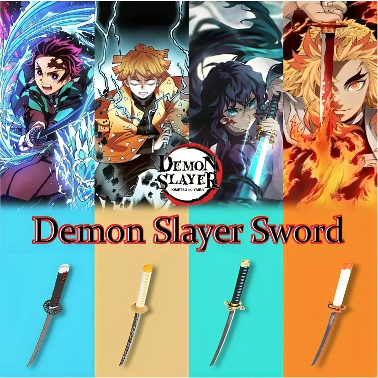 Mainan Anak Pedang Pedangan Demon Slayer Kimetsu No Yaiba Aman Lentur