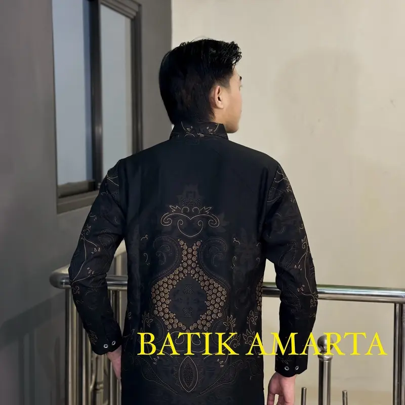 Kemeja Baju Batik Pria Lengan Panjang Kasual Jumbo Modern Slimfit Premium SENDANG 1