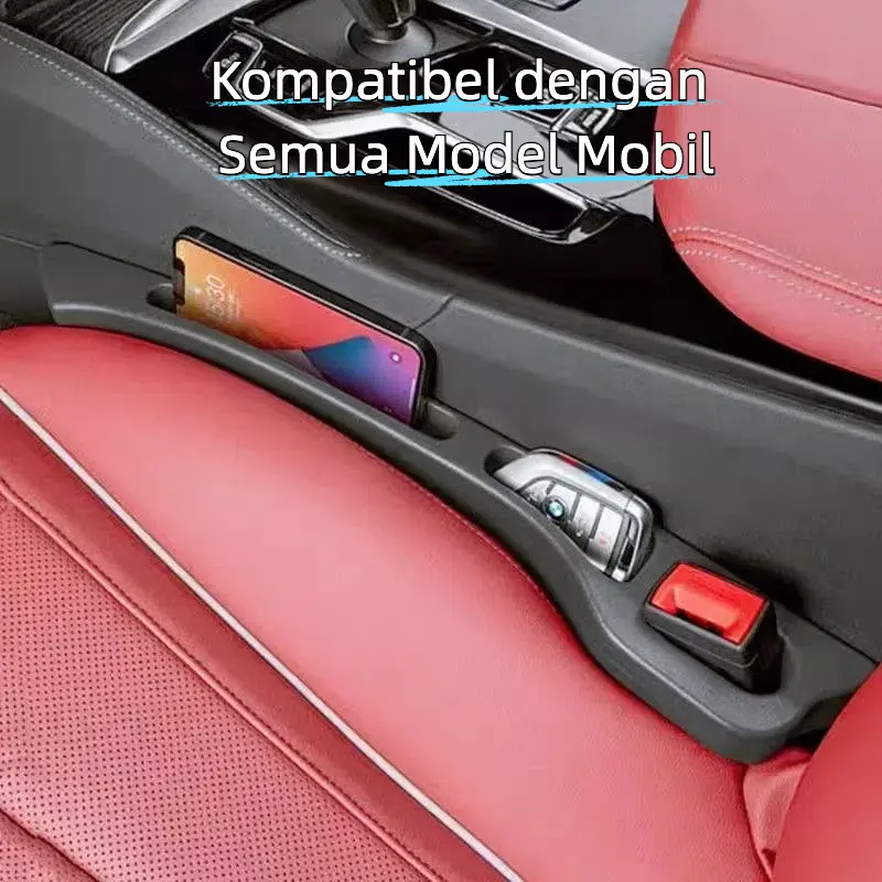 Kotak Penyimpanan Internal Mobil, Strip Penyimpanan Anti-bocor, Anti Jatuh, Strip Pengisian Daya Sisi Mobil, Sandaran Tangan Mobil