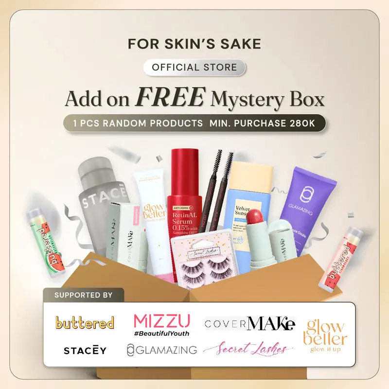 Add on Deals FREE MYSTRY BOX Random Product Min Purchase 400k Mascara Bibir Lipstik Wajah Eyeliner Foundation etc 0