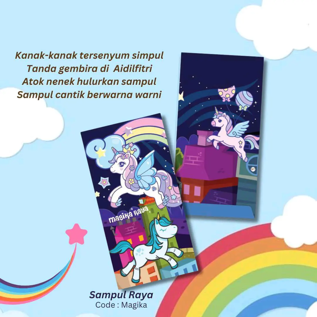 Sampul Hari Raya Art Paper 128gsm - 1 Packet (10 Pcs)