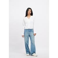 Gambar COLORBOX V-Neck Long Sleeve Textured Blouse I-BLWKCR126D021 OFF WHITE - Off White, S dari Colorbox Indonesia Kota Bekasi 4 Tokopedia