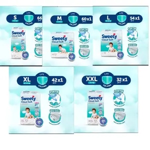 Sweety Silver Pants CLOUD SOFT Popok 1 BALL Tipe Celana Ukuran S66, M60,L54,XL42 dan XXL36 Bayi Diapers