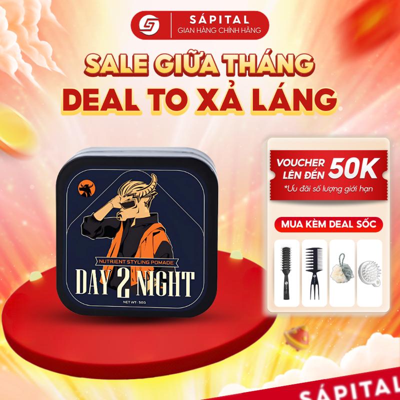 Gel vuốt tóc Menitems Day 2 Night | Gel Pomade giữ nếp cao - Độ bóng tự nhiên - Hỗ trợ dưỡng tóc - Hương nước hoa mê hoặc