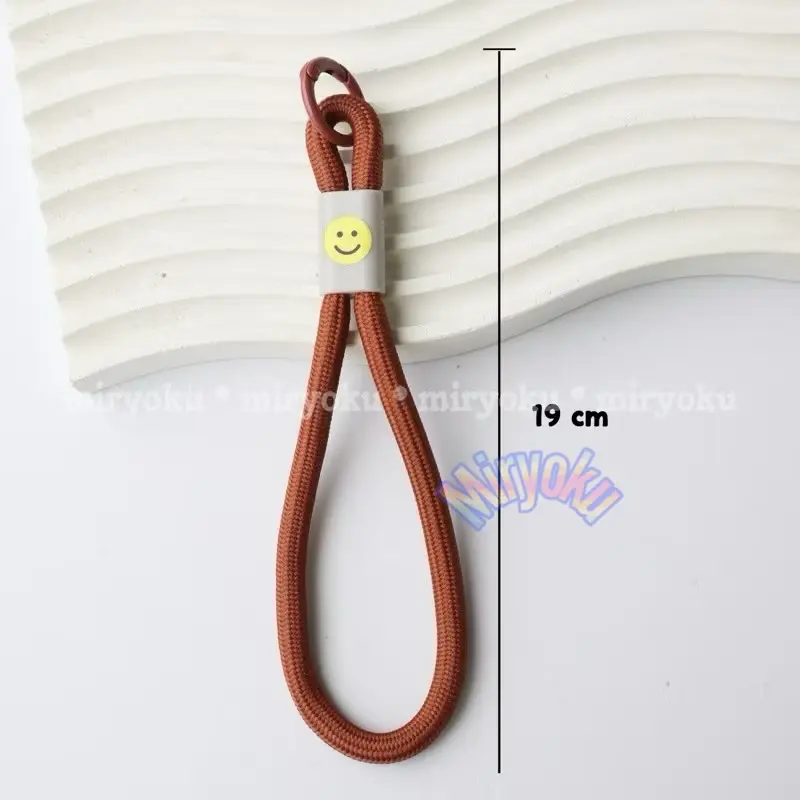 MIRYOKU Strap SMILE gantungan gelang HP universal Phone Lanyard strap mini Gantungan handphone antihilang rantai Multifungsi Korean Keychain 3