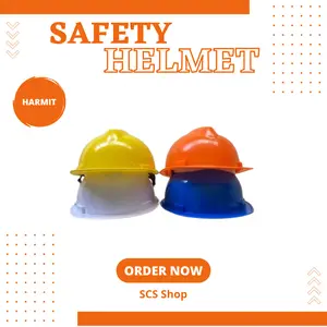 HARMIT Helm Safety Proyek (Include Inner, Ring) Helm Proyek / Pelindung Kepala