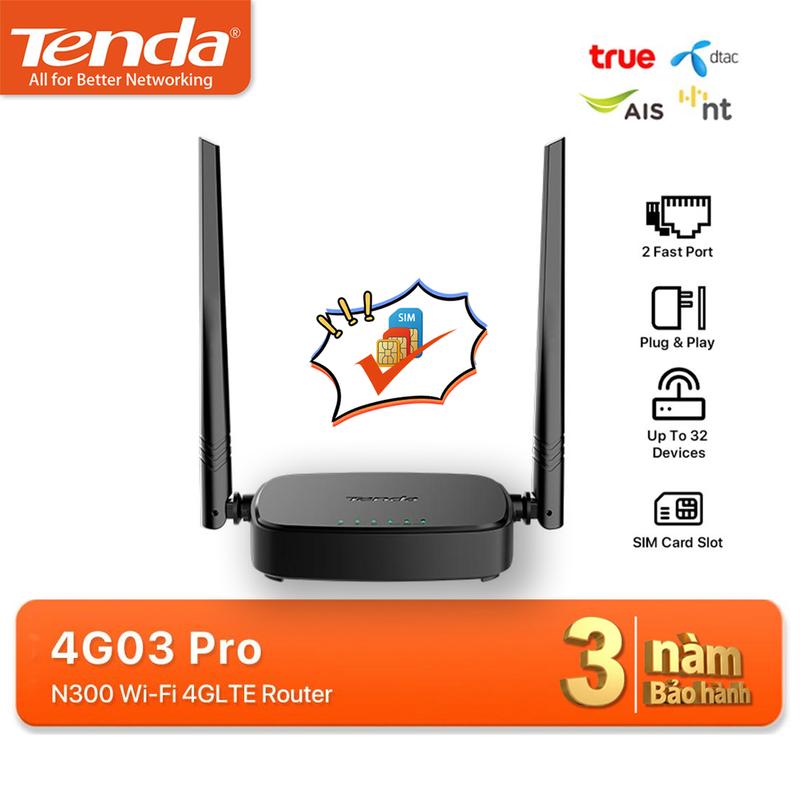  Tenda 4G05 Bộ Phát WiFi Chuẩn N Tốc Độ 300Mbps Dùng Sim 4G 3G Dùng Cho Ôto Và Nơi Không Có Internet - Hàng Chính Hãng modern  wifi 