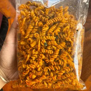 MAKARONI PLINTIR pedas manis daun jeruk camilan pedas