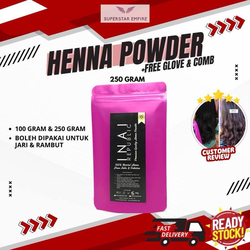 INAI RAMBUT SERBUK INAI REPUBLIC UNTUK JARI PUN BOLEH - TikTok Shop ...