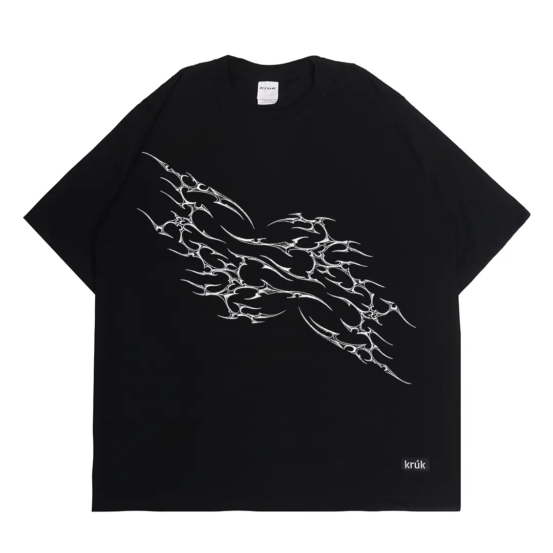 Kruk T shirt Kaos Baju Hitam Thron