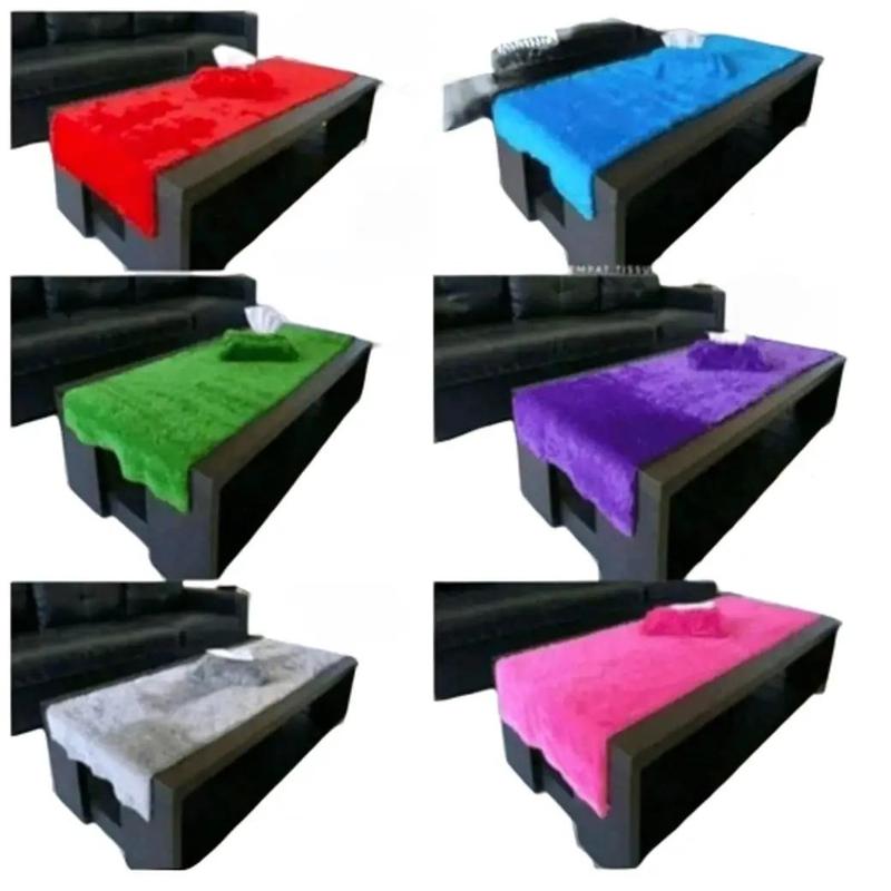 taplak meja polos ukuran 75cm x 45cm TAPLAK MEJA TAMU BULU RASFUR Kain 0