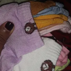 KAOS KAKI BEAR MIX POLOS HITAM PUTIH ABU POUCH ISI 10PCS - kaos kaki kekinian viral 1 pouch isi 10 pasang