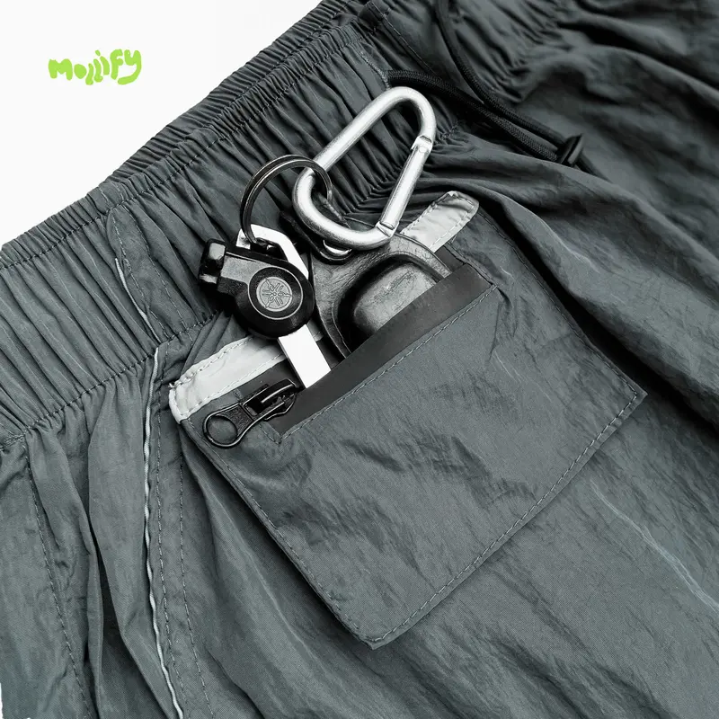 mollify calano spring - short pants stone grey key pocket | celana pendek saku samping | shortpants celana pendek pria wanita | Size M - XXL | Unisex Cargo 3