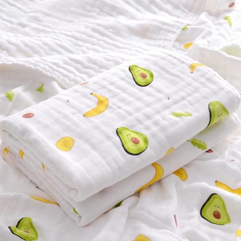 Khăn xô tắm cho bé sơ sinh ORGANIC 6 lớp 100% Cotton cho bé - Mẹ Bé Pinus KT 110x 100 cm