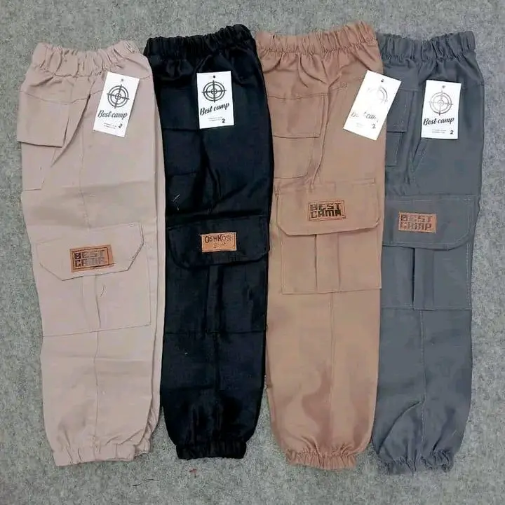 Paket 2pcs Celana Cargo Panjang Anak Cargo untuk Usia 1-12 Tahun - Cargo Katun DISTRO