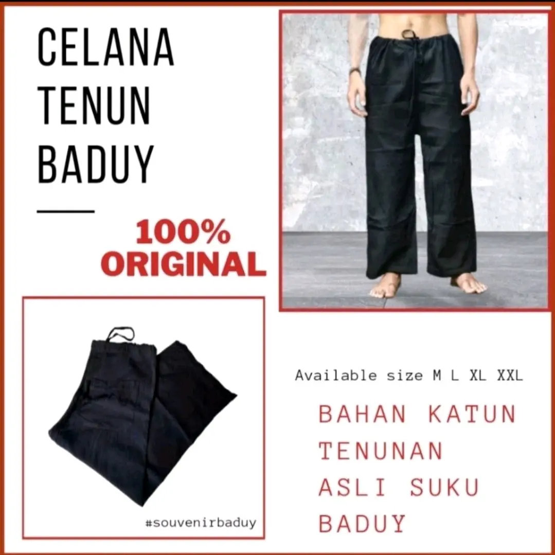 Celana pangsi khas baduy Tenunan tangan
