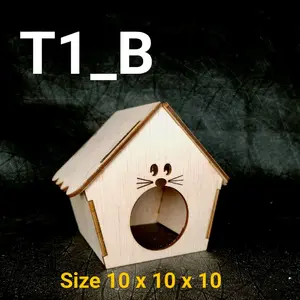 T1_B Rumah Hamster Lucu Rumah Hamster Murah Rumah Hamster cambple Rumah Hamster Roborovski Rumah Hamster Winter Rumah Hamster Kayu