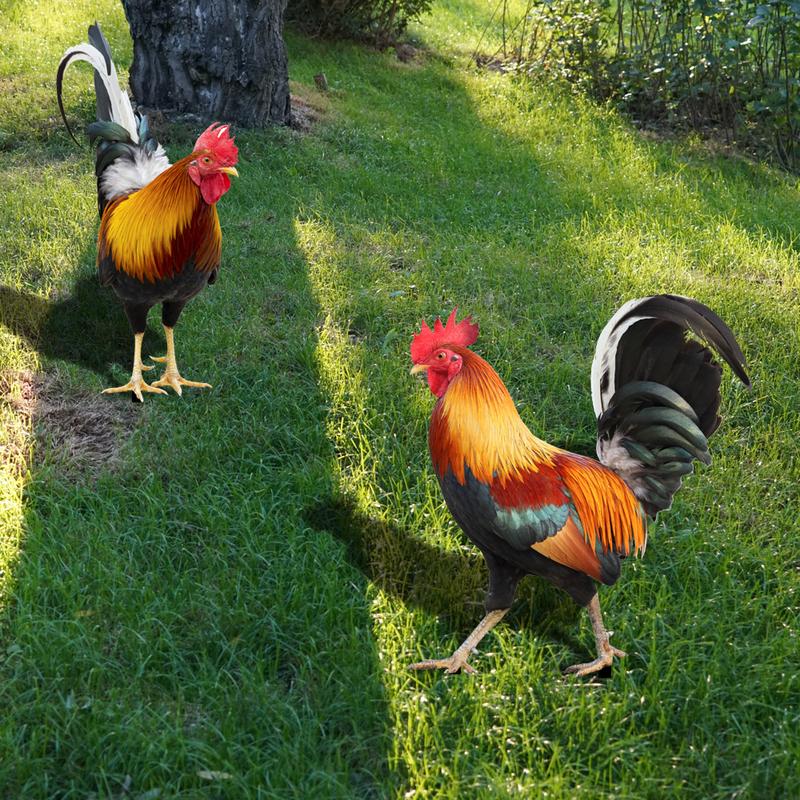 Product Introduction of Courtyard Lawn Backyard Home Decoration Hen Statue Garden Rooster Statue Acrylic Sculpture Outdoor Yard Rooster Decoration 12