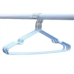 DHW Gantungan Baju Kawat DEWASA 40 CM Stainless Steel Warna 10 pcs Anti Karat & Lentur untuk Baju & Sepatu