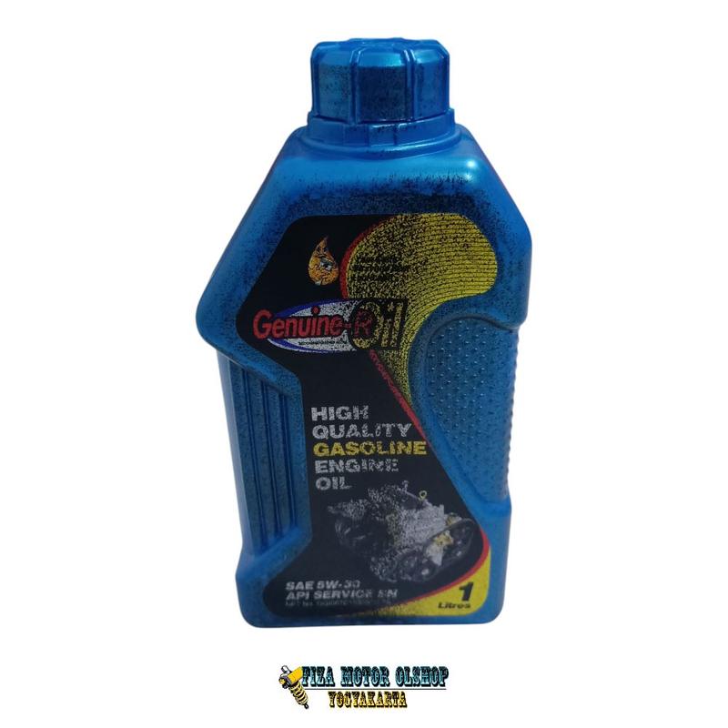 (ORIGINAL) OLI GENUINE R OIL SAE 5W-30 API SERVICE SN 1 LITER TERMURAH ...