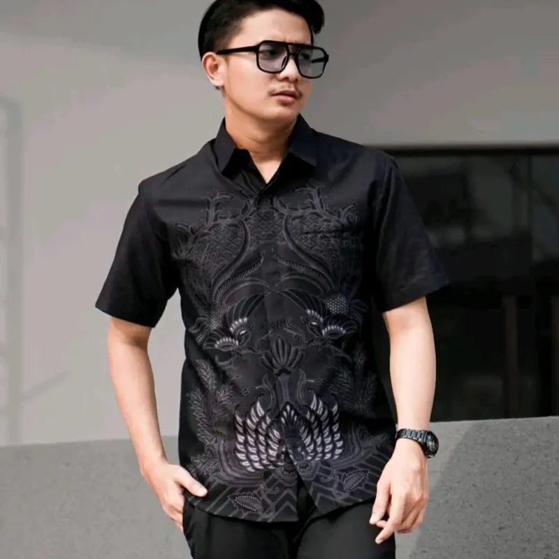 Kemeja batik pria lengan pendek HEM batik pria dewasa 2