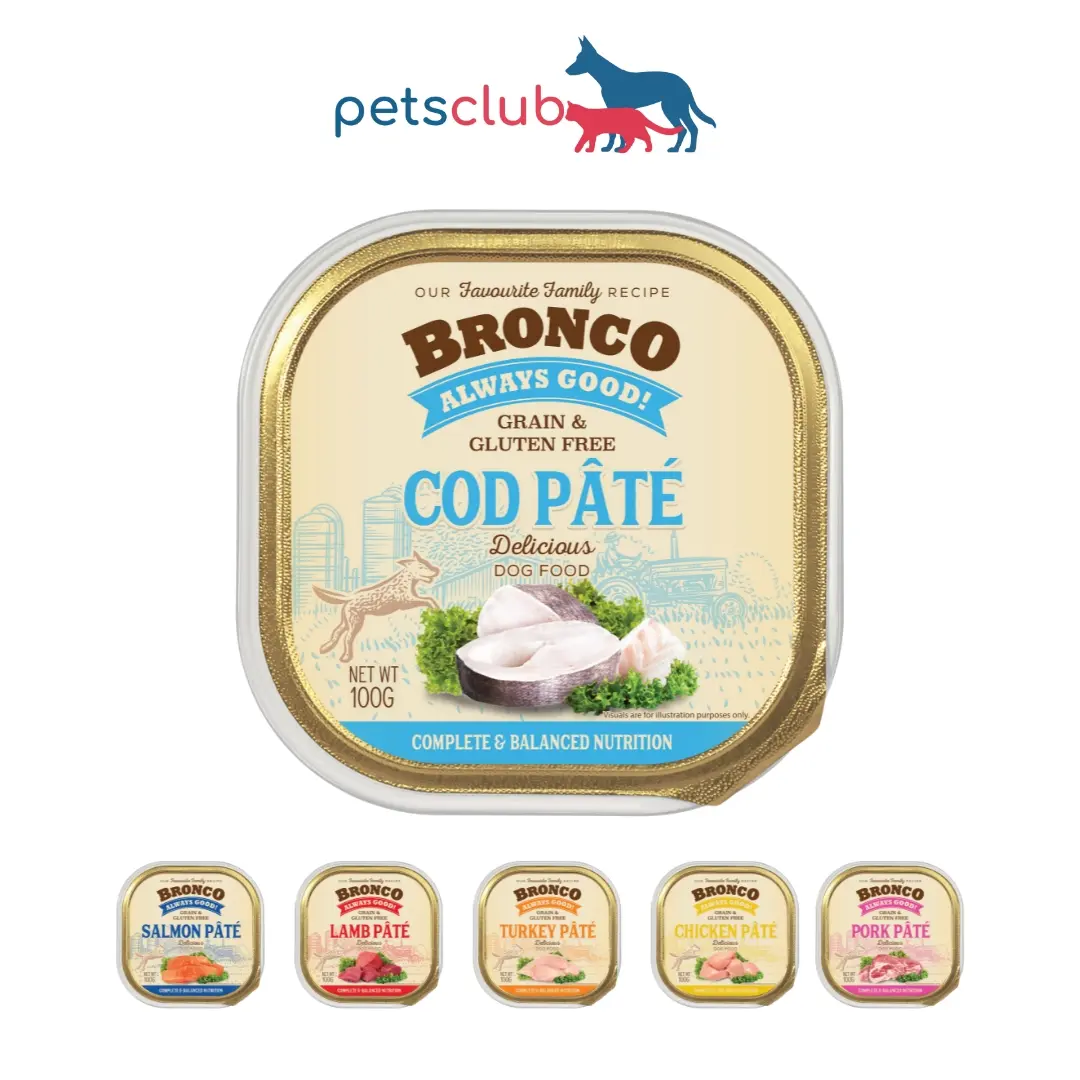 *PROMO* [Bundle of 16] Bronco - Pate Tray Dog Wet Food, 100g