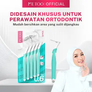 METOO Advanced Clean Interdental Brush / Easily clean between teeth / 0.6mm ultra-fine bristlesa / Deep clean to remove plaque