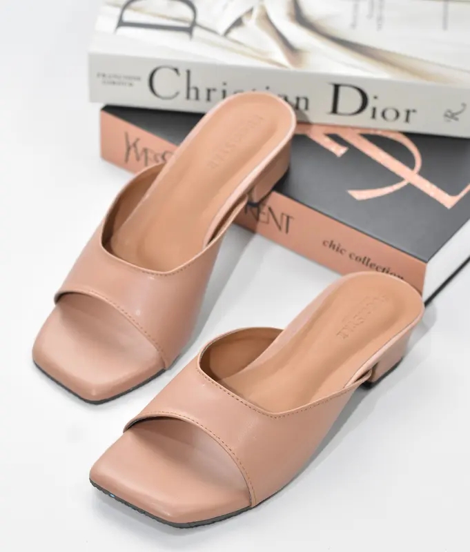 Sandal heels wanita / sandal trendy wanita tinggi 3cm/ Kf 001 Shoes selop  wanita Sendal 2