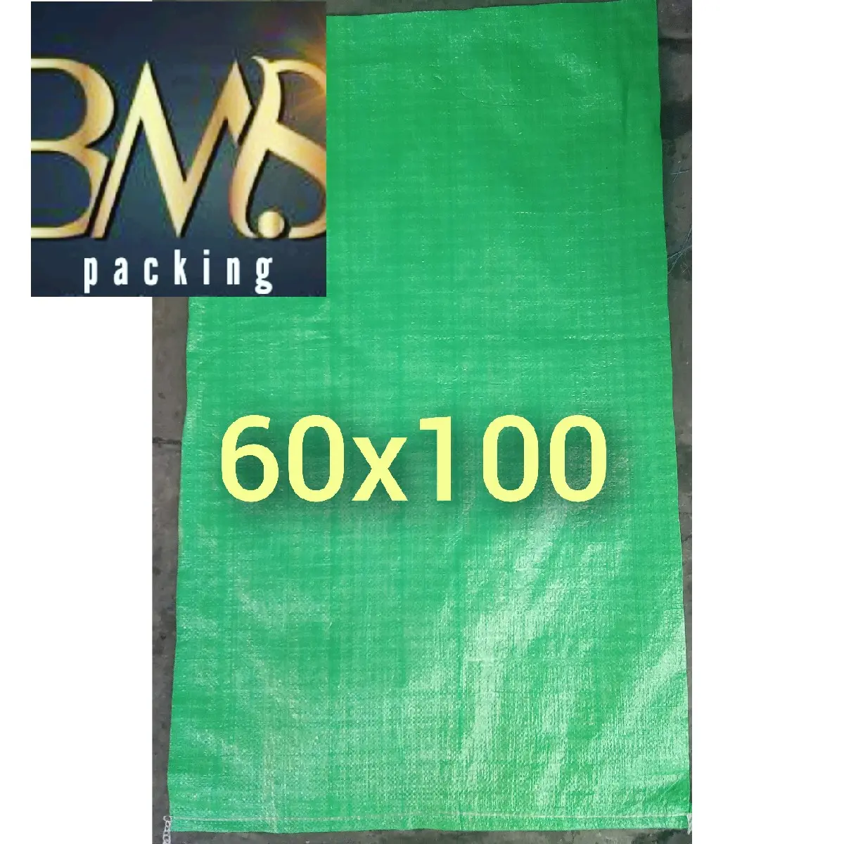 karung plastik baru 60x100 hijau (10 lembar)