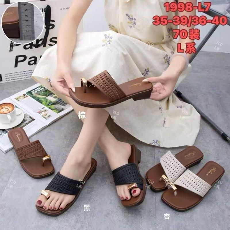 Chân mỏng lùi size Dép guốc lưới xỏ ngón hàng cao su non mềm êm chân