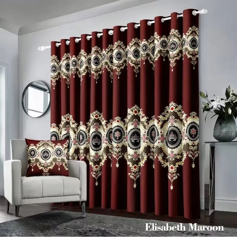Gorden Smokring 12 Hordeng Pintu Dan Jendela Tirai Minimalis Per Pcs - Curtain 5