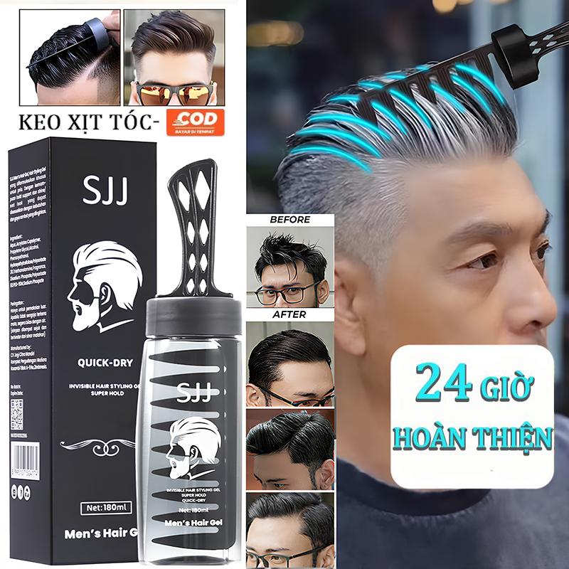 2IN1- Gel Vuốt Tóc Nam Kèm Lược Cao Cấp Chai mlvuốt tạo kiểu nhanh giữ nếp lâu cả ngày sáp Keo xịt tóc nam giữ nếp tạo kiểu tự nhiên lên đến 24H nước hoa lưu hương lâu Tropical Wind