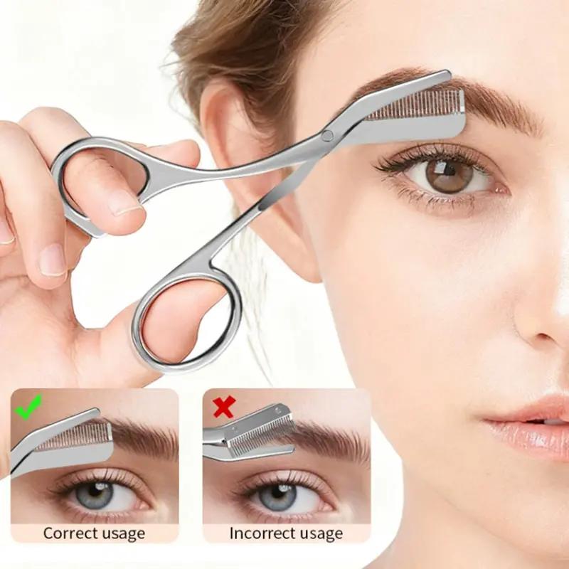 2 - trong 1 lông mày cắt tỉa kéo với chải lông mày chuyên nghiệp máy cắt tóc…