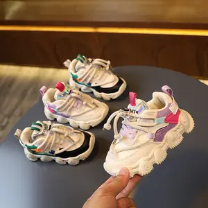 Sepatu Sneakers Import  Anak Perempuan Laki Laki Tali Serut Full Collor Size 21-30