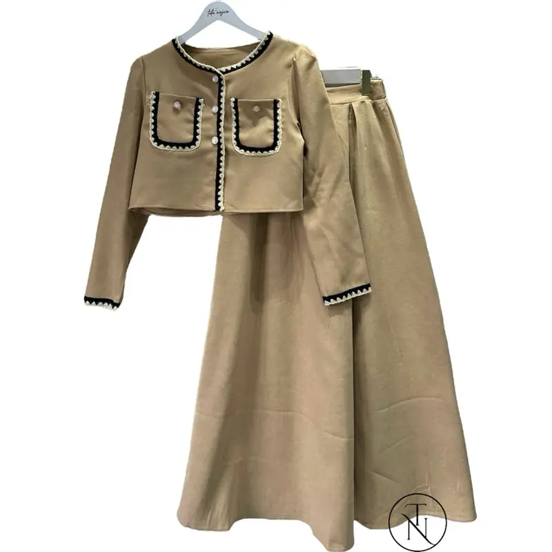 Yuzu Setelan Rok Kodorai Crop top Mix Rok Premium