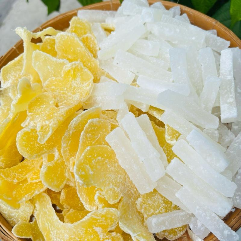 Combo mứt gừng + mứt bí đao mứt truyền thống làm thủ công - ăn vặt nhà Lam