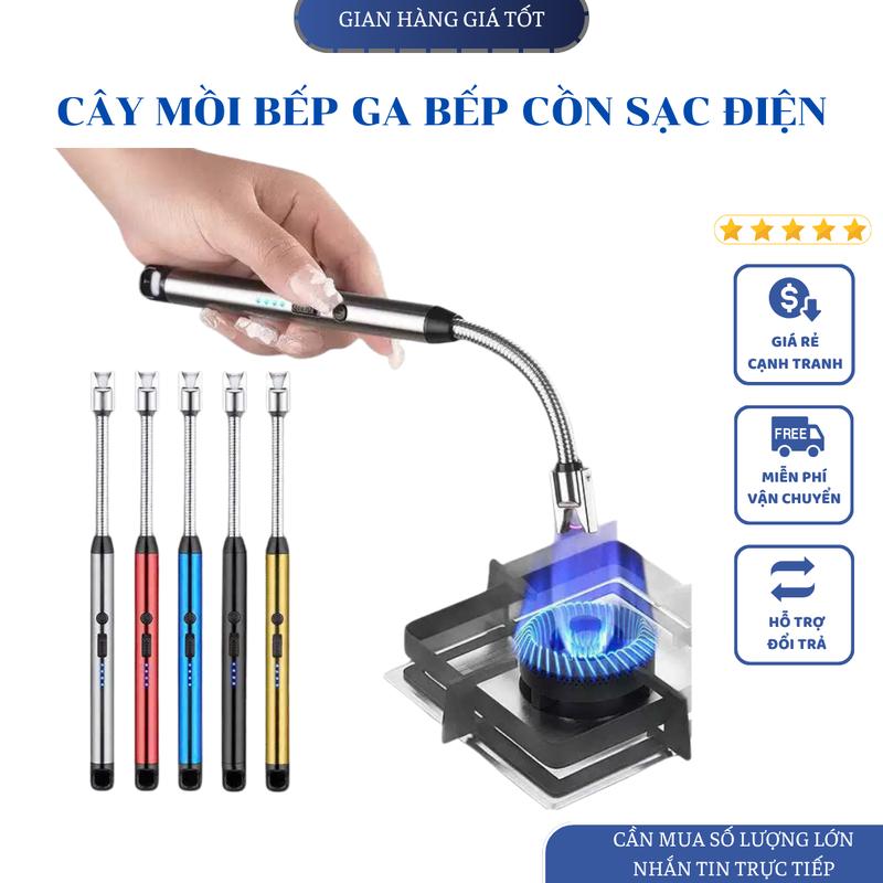  Cây Mồi Bếp Cồn Dùng Pin Sạc USB – Châm Nến Thơm Châm Hương Đốt Lửa Ngoài Trời Siêu Tiện 