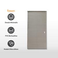 Gambar AZKO Forhom Venetian Blind PVC 90x180 cm - Espresso Coffee Horizontal Blind Window Slats Kerai Jendela Slatted Shade Tirai Bilah dari AZKO ID Kota Administrasi Jakarta Pusat 3 Tokopedia