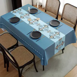 Taplak Meja Bergaya Skandinavia yang Instagramable — Tahan Air, Anti Noda Minyak, Tahan Panas, Tanpa Perlu Dicuci, Cocok untuk Meja Makan, Meja Kopi, Meja Persegi Panjang, atau Meja Persegi.