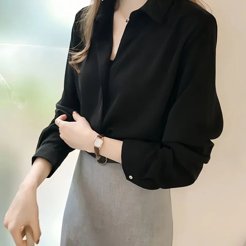 Kemeja Polos Kerja Dingin Bahan Rayon Big Size Ukuran Size S M L XL 2XL 3XL 4XL 2