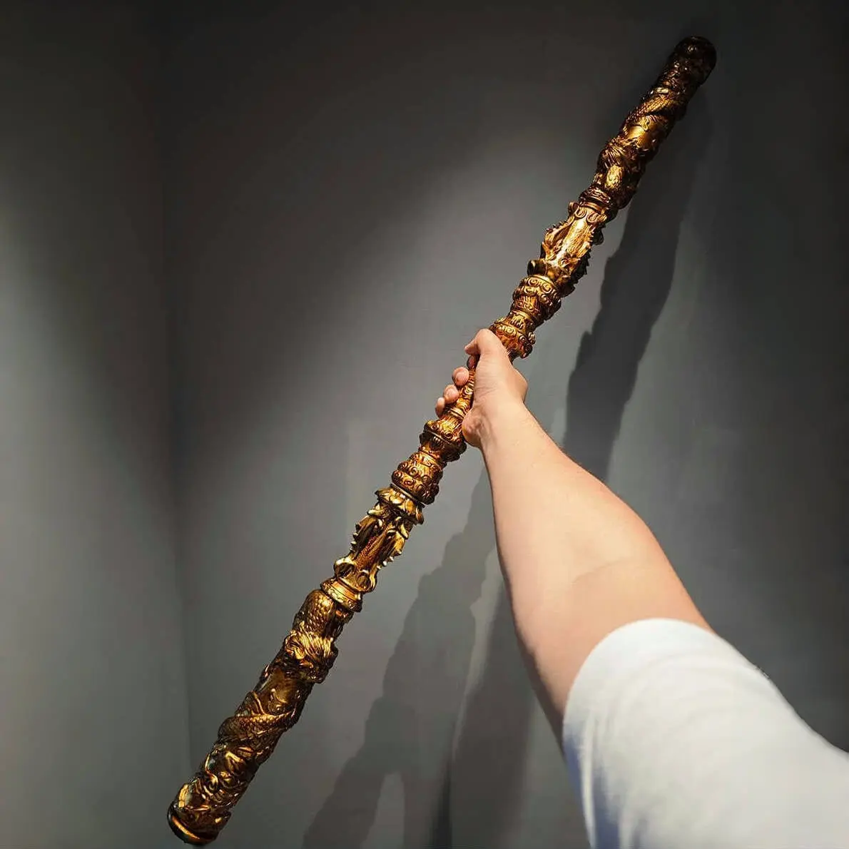 Black Myth Wukong Ruyi Jingu Bang Semi-Metal Weapon Model 1:1 Replica
