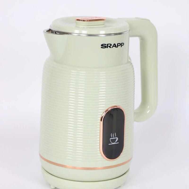 Ấm Siêu Tốc SRAPP Inox 2 Lớp Bọc Nhựa Chống Bỏng 2.5L 1