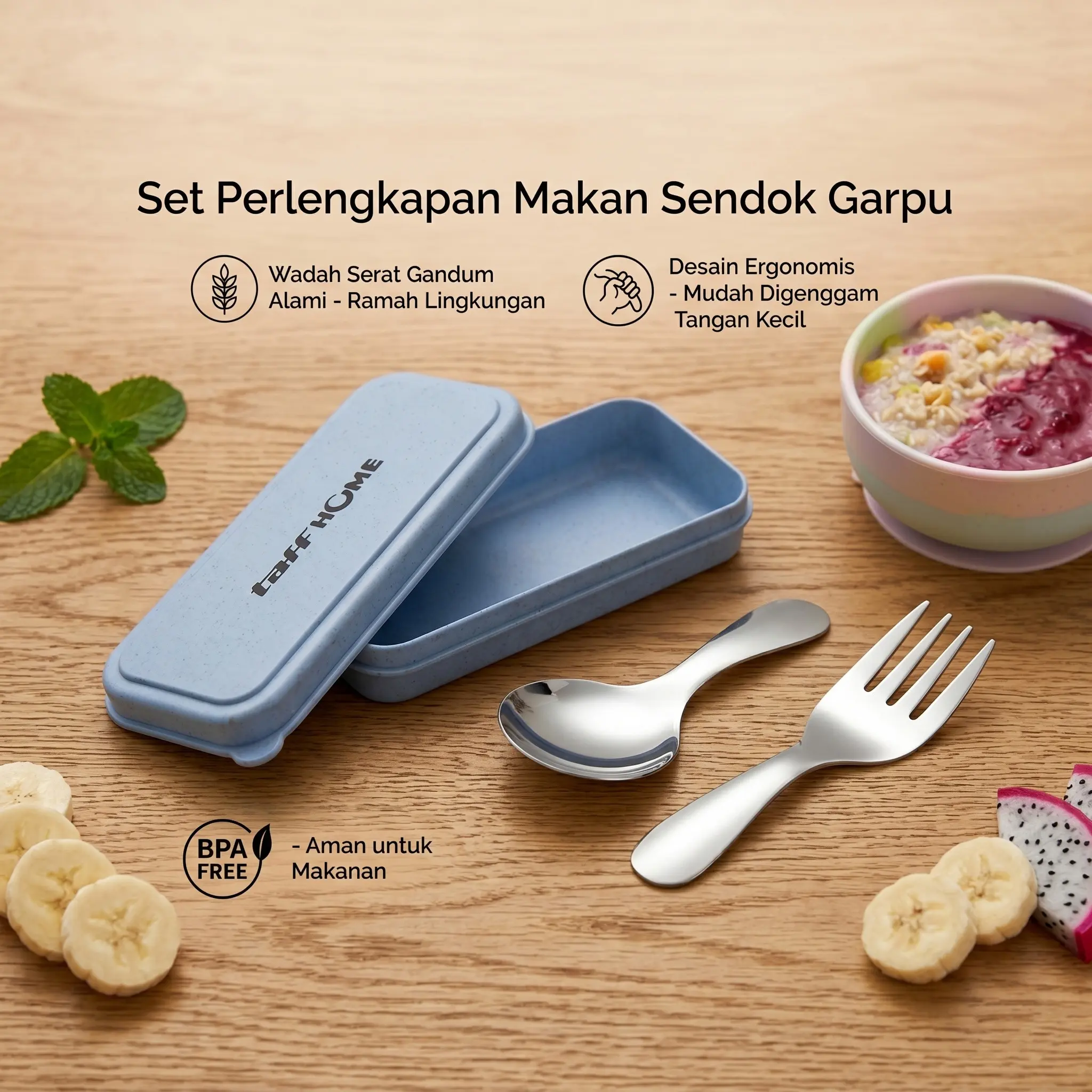 Sendok dan Garpu Mini Cutlery Spoon 304 Stainless Steel - R-304 RDK  Tableware
