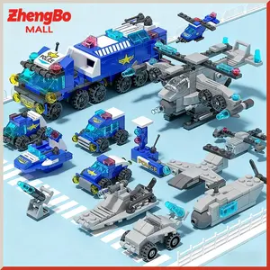 ZhengBo MALL Mainan Bricks Polisi SWAT 159Pcs Bricks Bangunan 3D Edukasi Hadiah